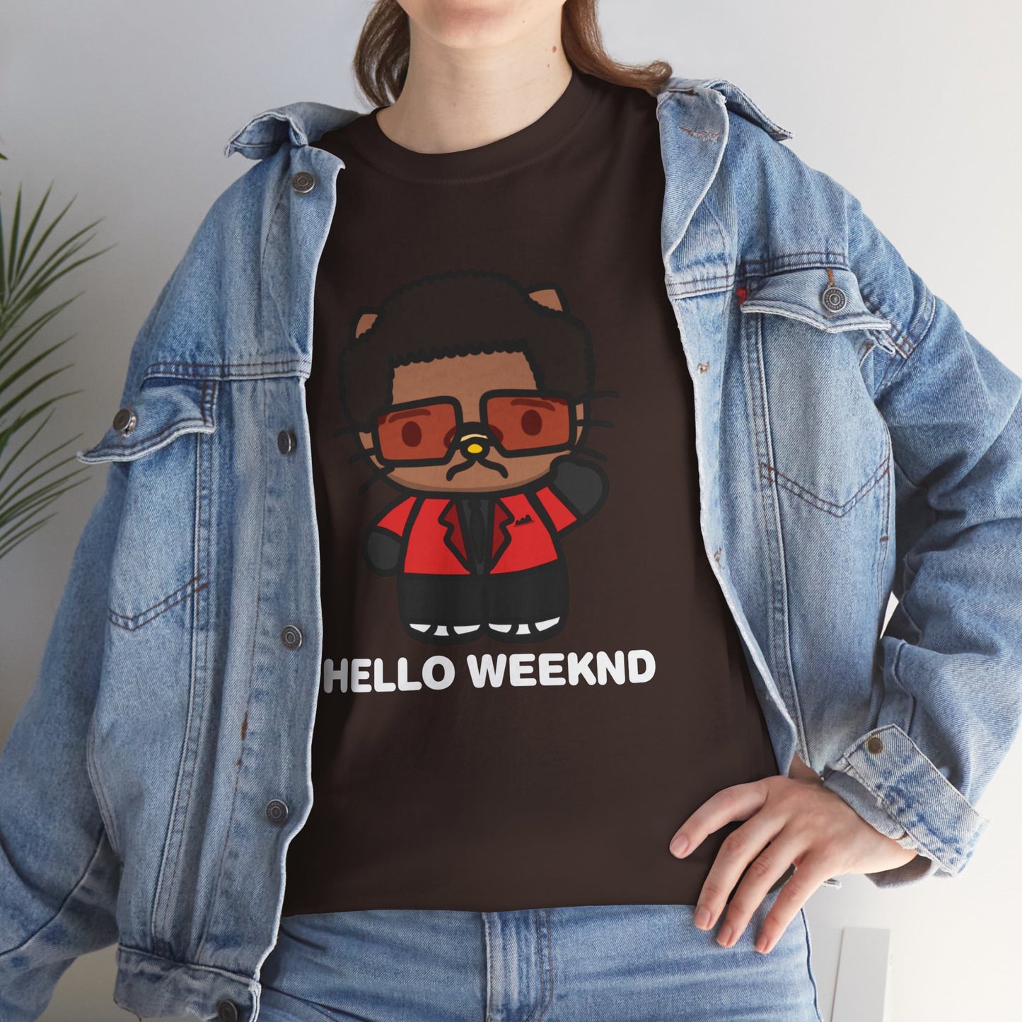 Hello Weeknd Unisex Heavy Cotton Tee