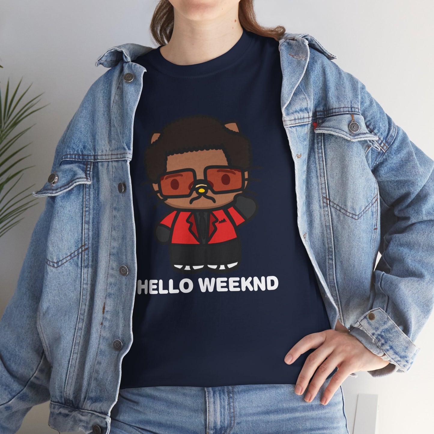 Hello Weeknd Unisex Heavy Cotton Tee