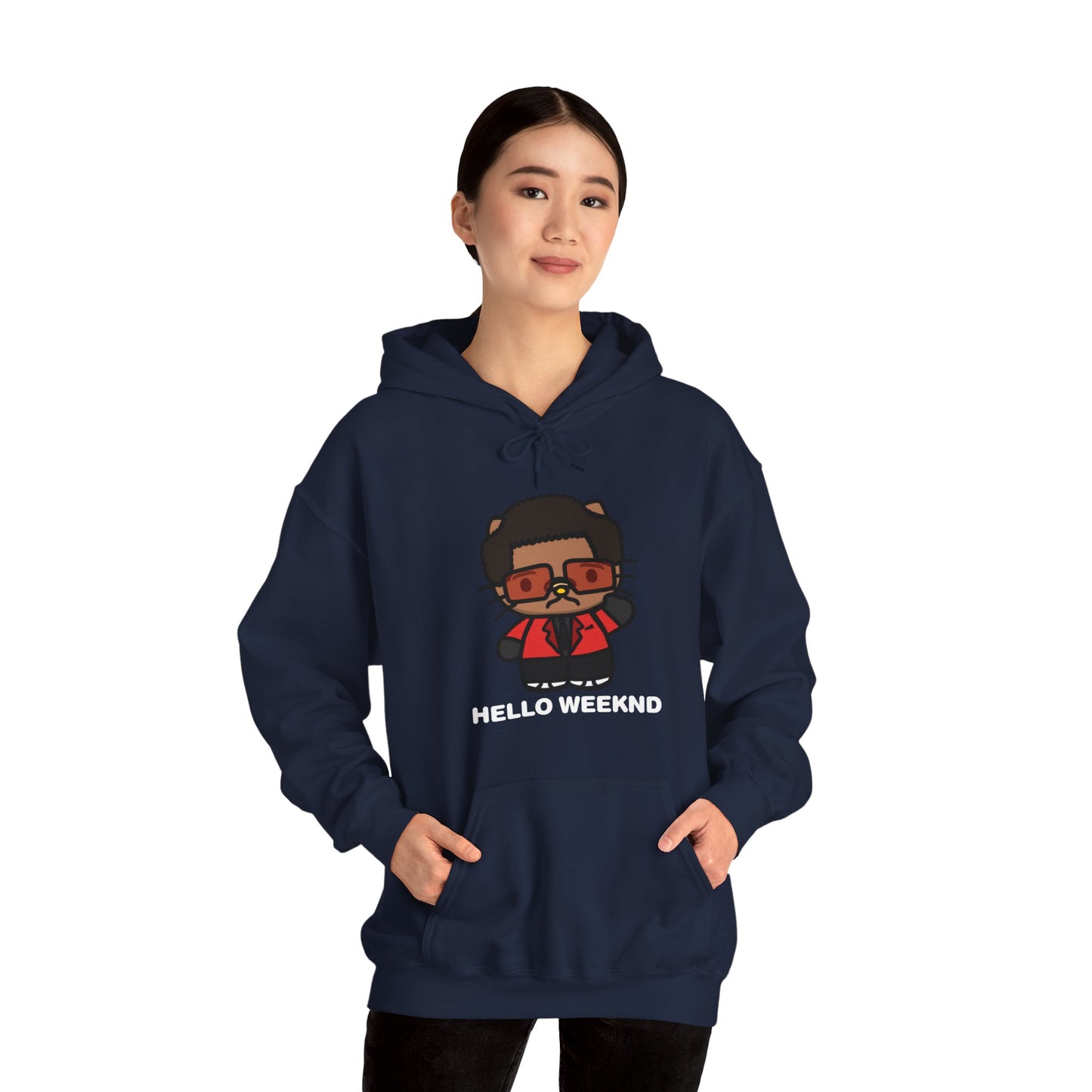 Hello Weeknd Heavy Blend™ Hooded Sweatshirt