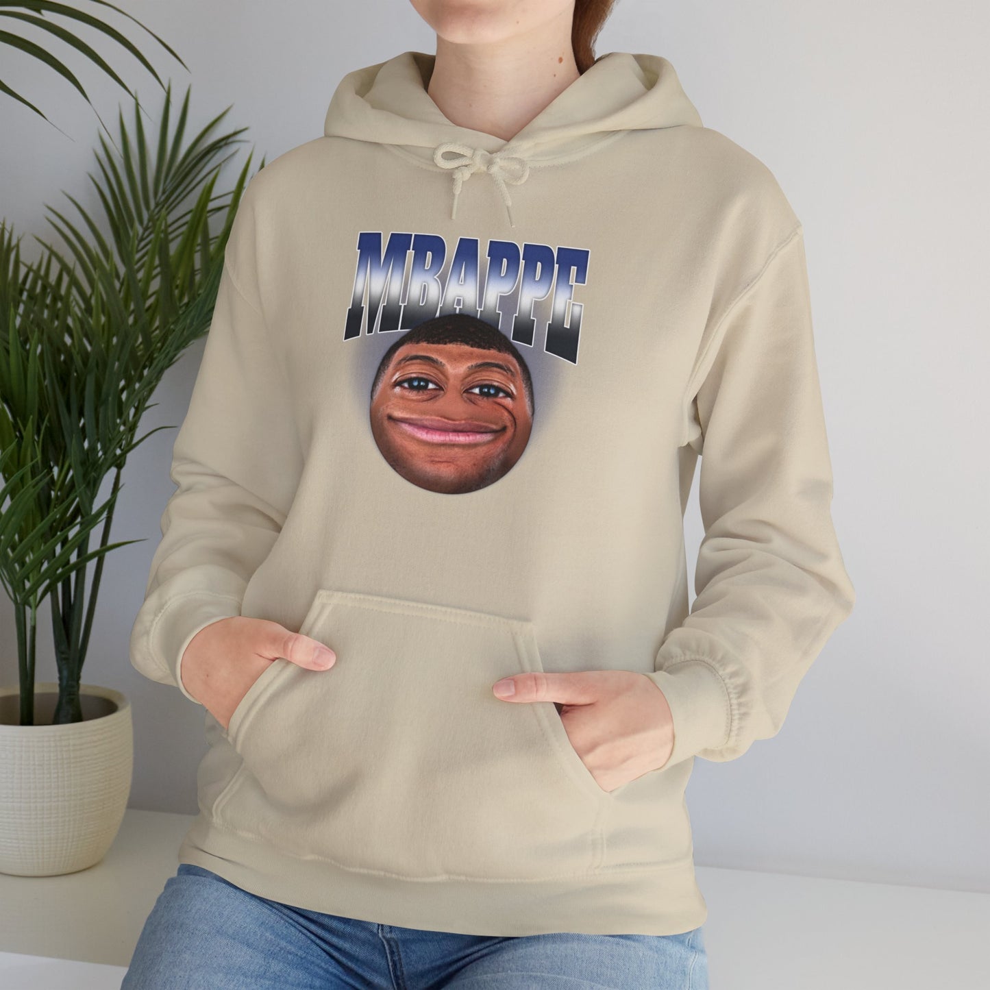 Mbappe emoji Unisex Heavy Blend™ Hooded Sweatshirt