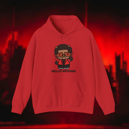 Hello Weeknd Heavy Blend™ Hooded Sweatshirt