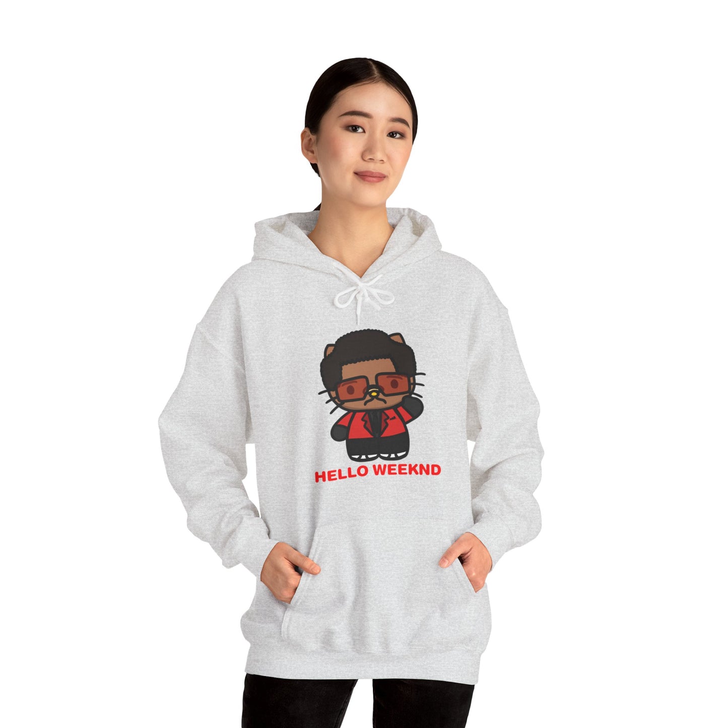 Hello Weeknd Heavy Blend™ Hooded Sweatshirt