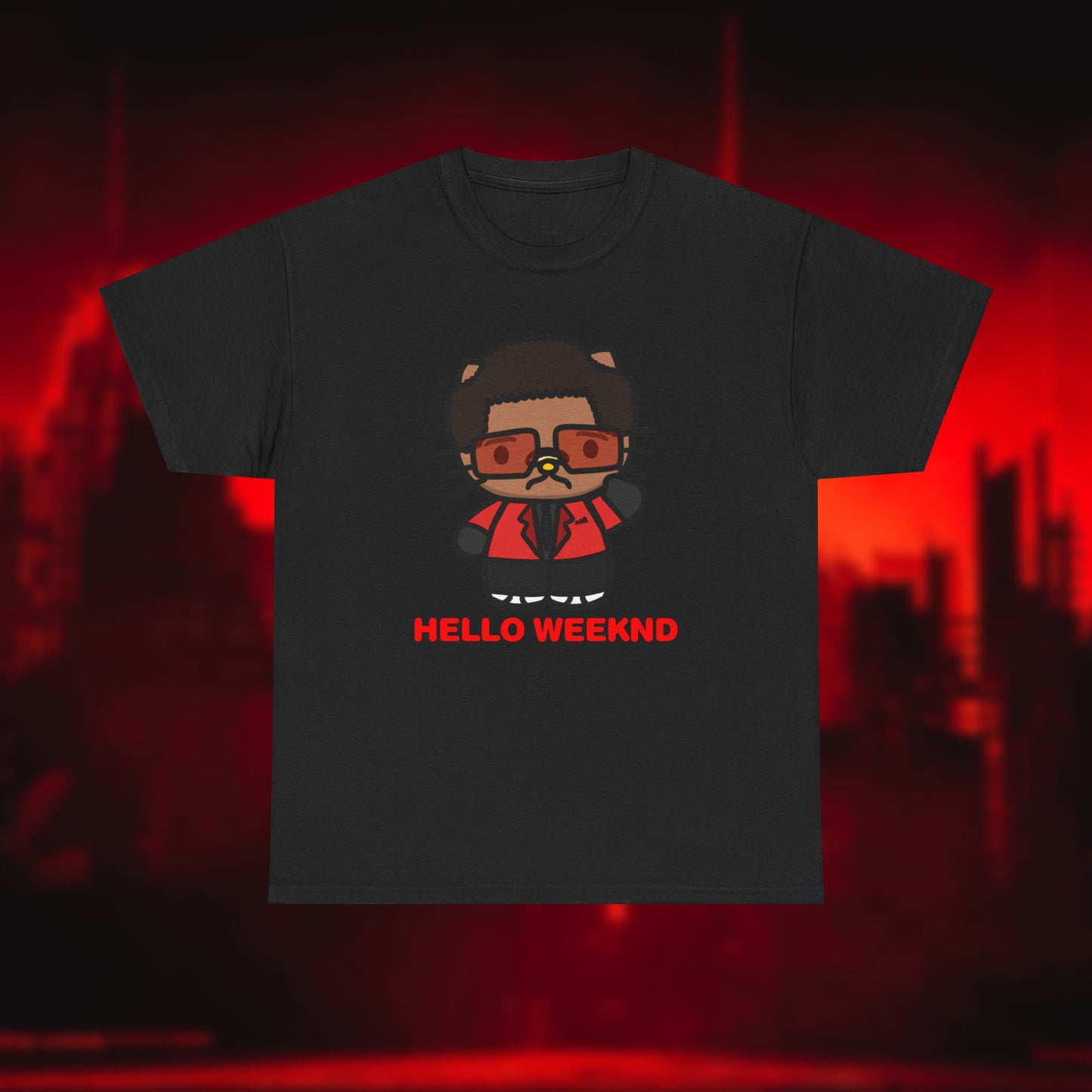 Hello Weeknd Unisex Heavy Cotton Tee