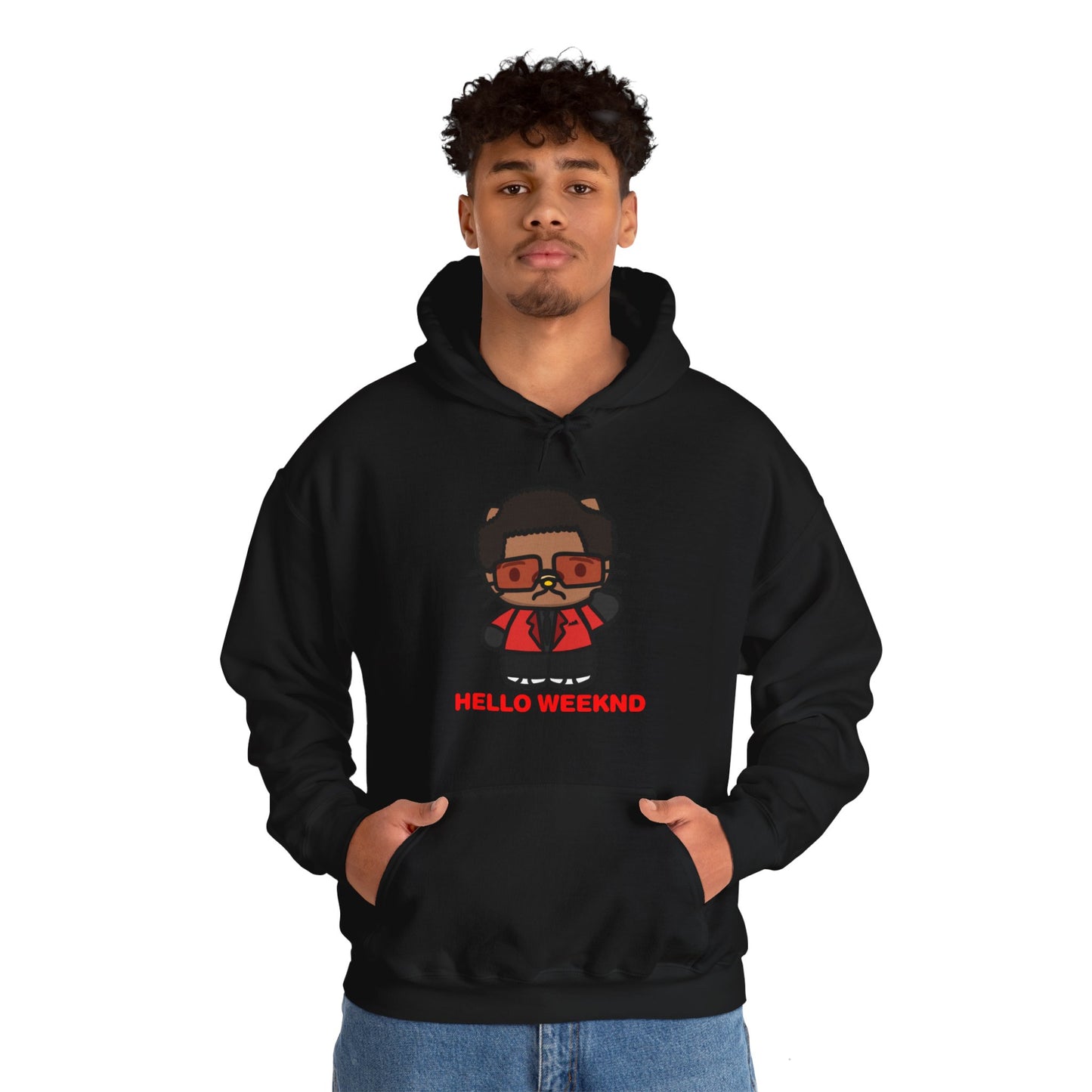 Hello Weeknd Heavy Blend™ Hooded Sweatshirt