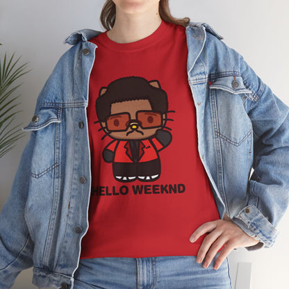 Hello Weeknd Unisex Heavy Cotton Tee