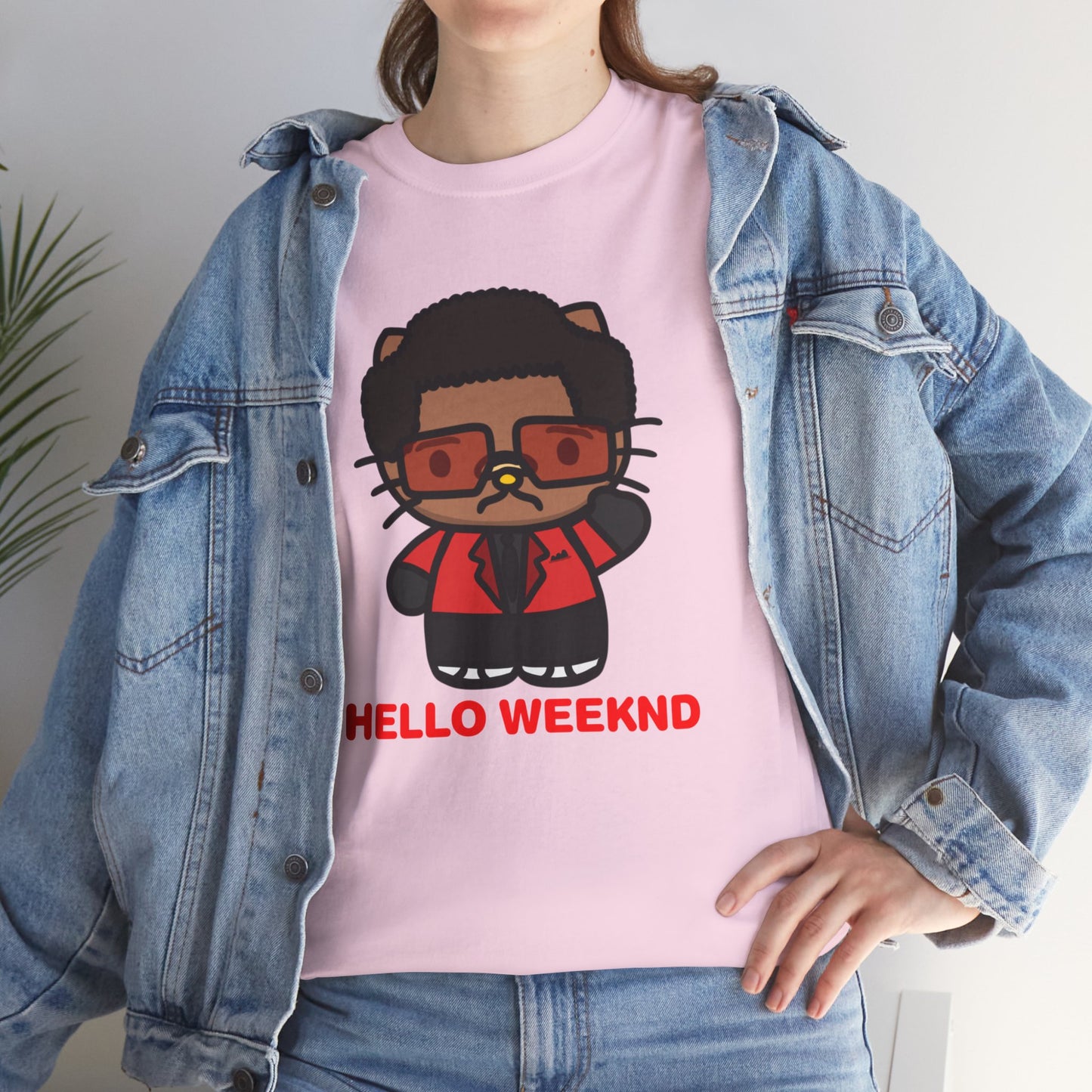 Hello Weeknd Unisex Heavy Cotton Tee