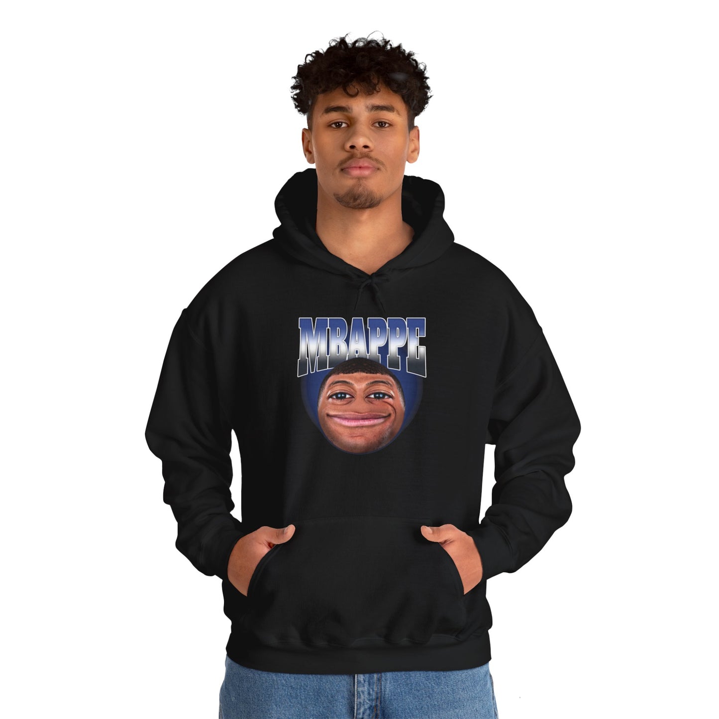 Mbappe emoji Unisex Heavy Blend™ Hooded Sweatshirt