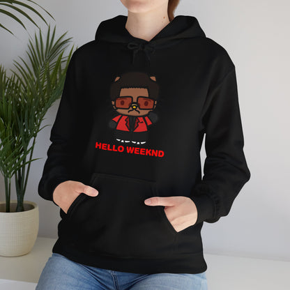 Hello Weeknd Heavy Blend™ Hooded Sweatshirt