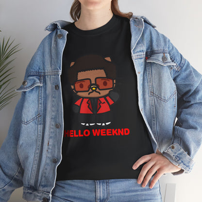 Hello Weeknd Unisex Heavy Cotton Tee