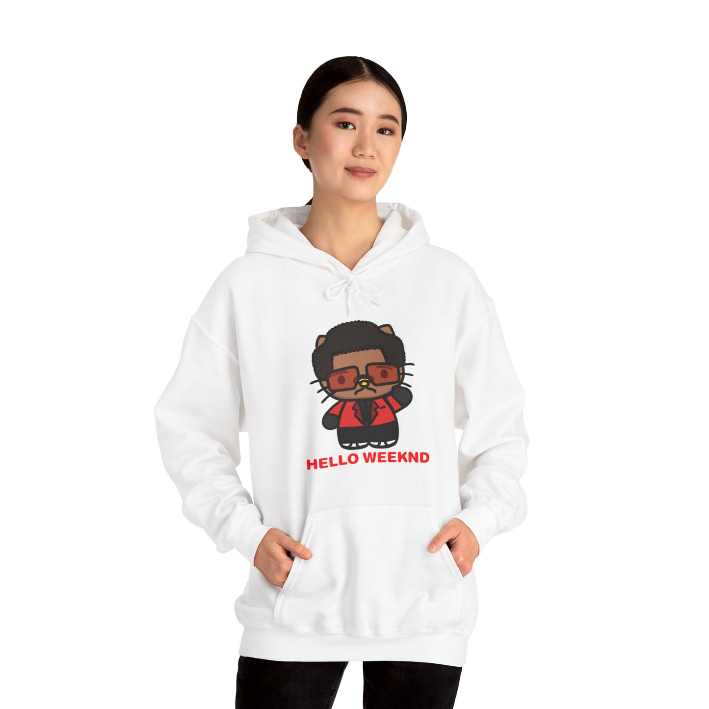 Hello Weeknd Heavy Blend™ Hooded Sweatshirt