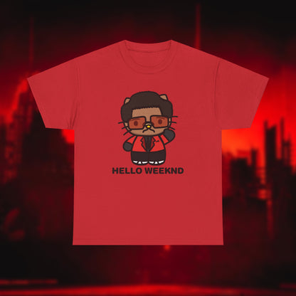 Hello Weeknd Unisex Heavy Cotton Tee