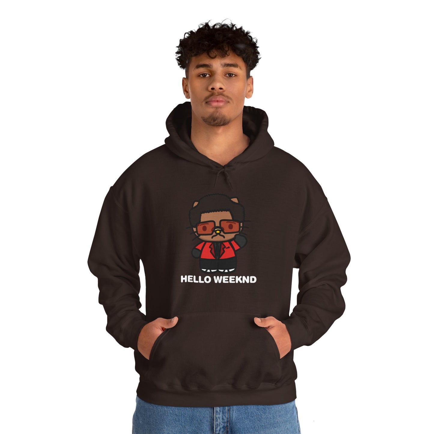 Hello Weeknd Heavy Blend™ Hooded Sweatshirt