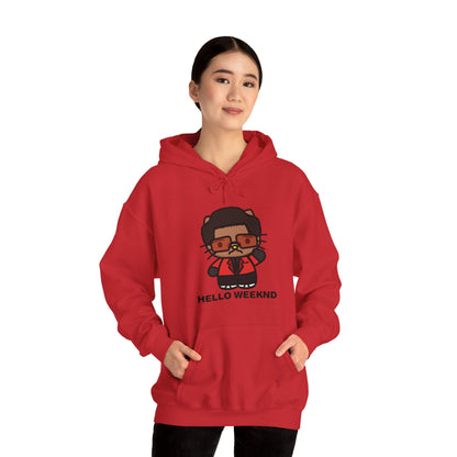 Hello Weeknd Heavy Blend™ Hooded Sweatshirt