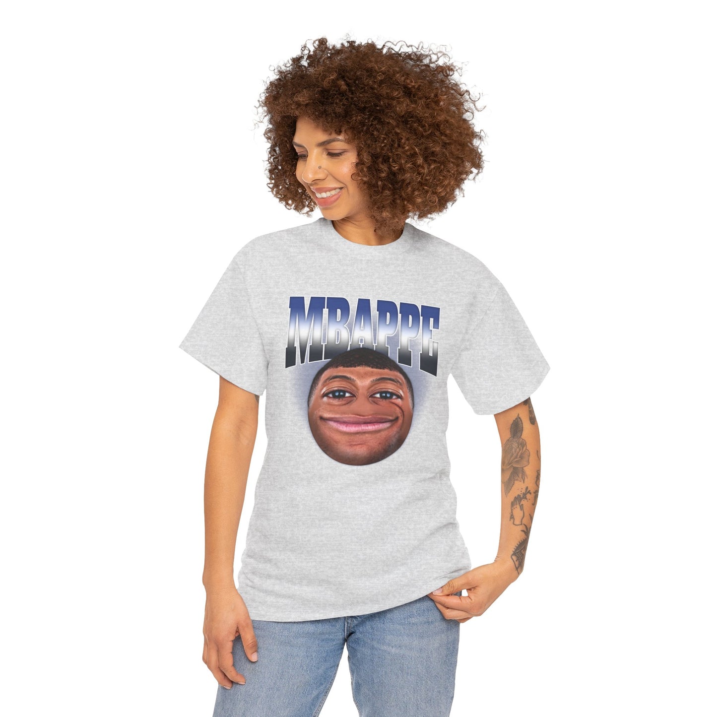 Mbappe emoji Unisex Heavy Cotton Tee