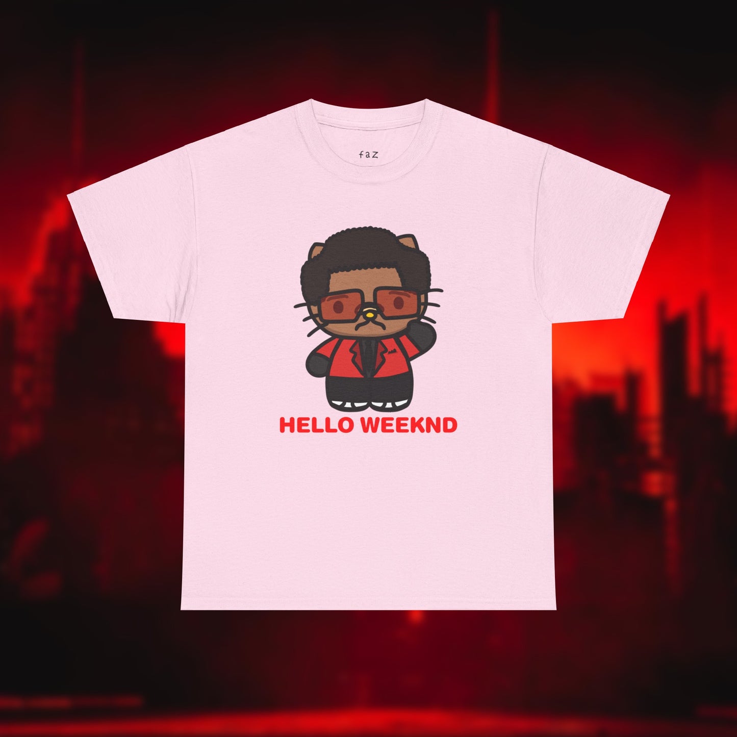 Hello Weeknd Unisex Heavy Cotton Tee