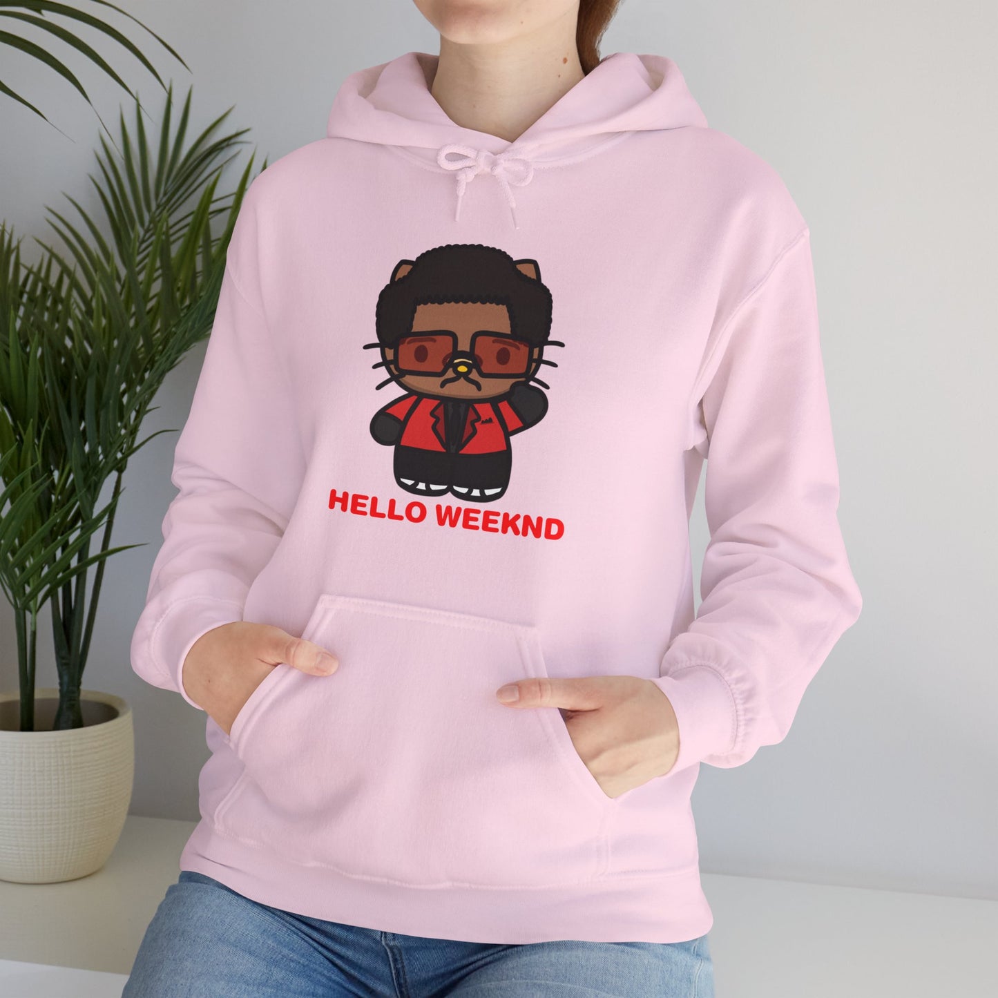 Hello Weeknd Heavy Blend™ Hooded Sweatshirt