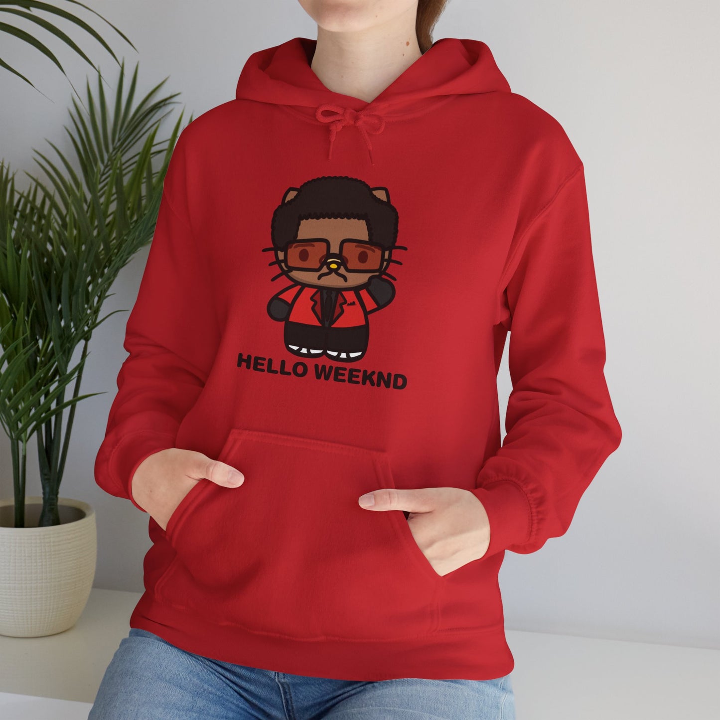 Hello Weeknd Heavy Blend™ Hooded Sweatshirt