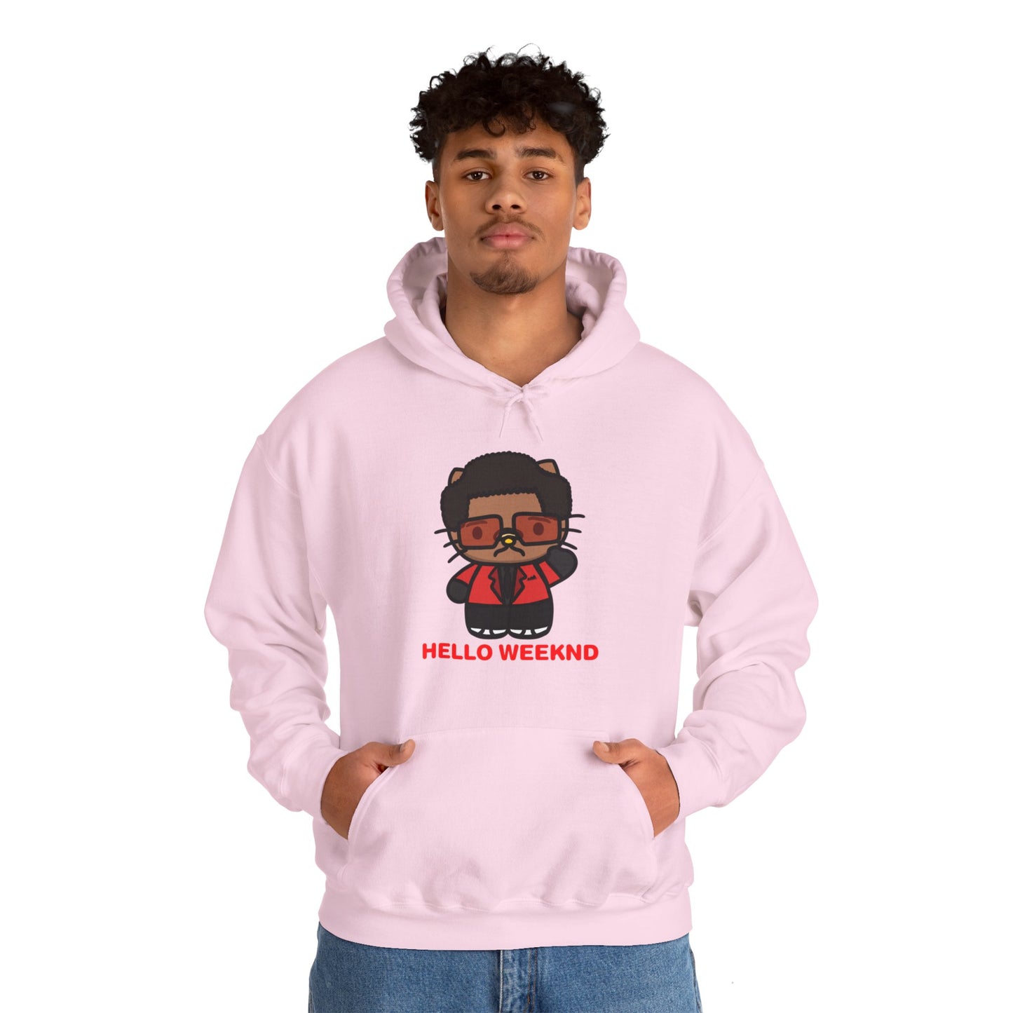 Hello Weeknd Heavy Blend™ Hooded Sweatshirt