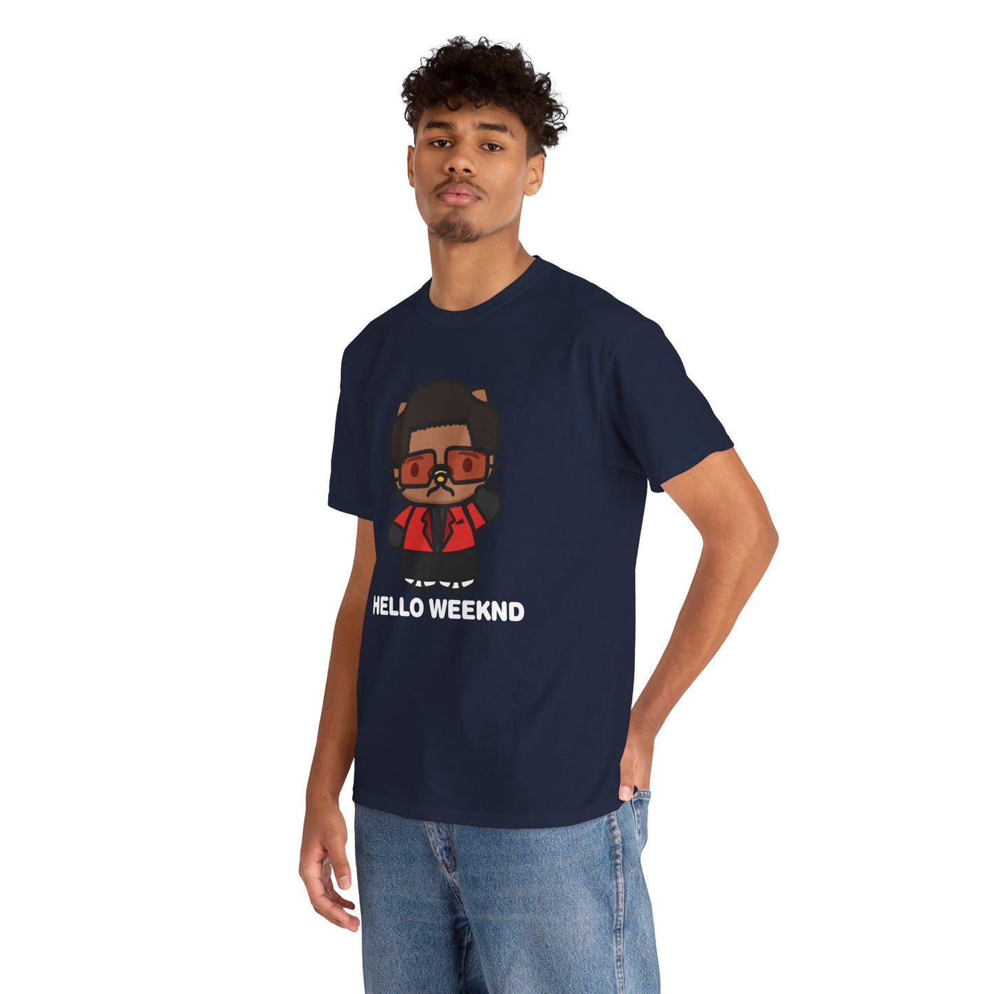 Hello Weeknd Unisex Heavy Cotton Tee