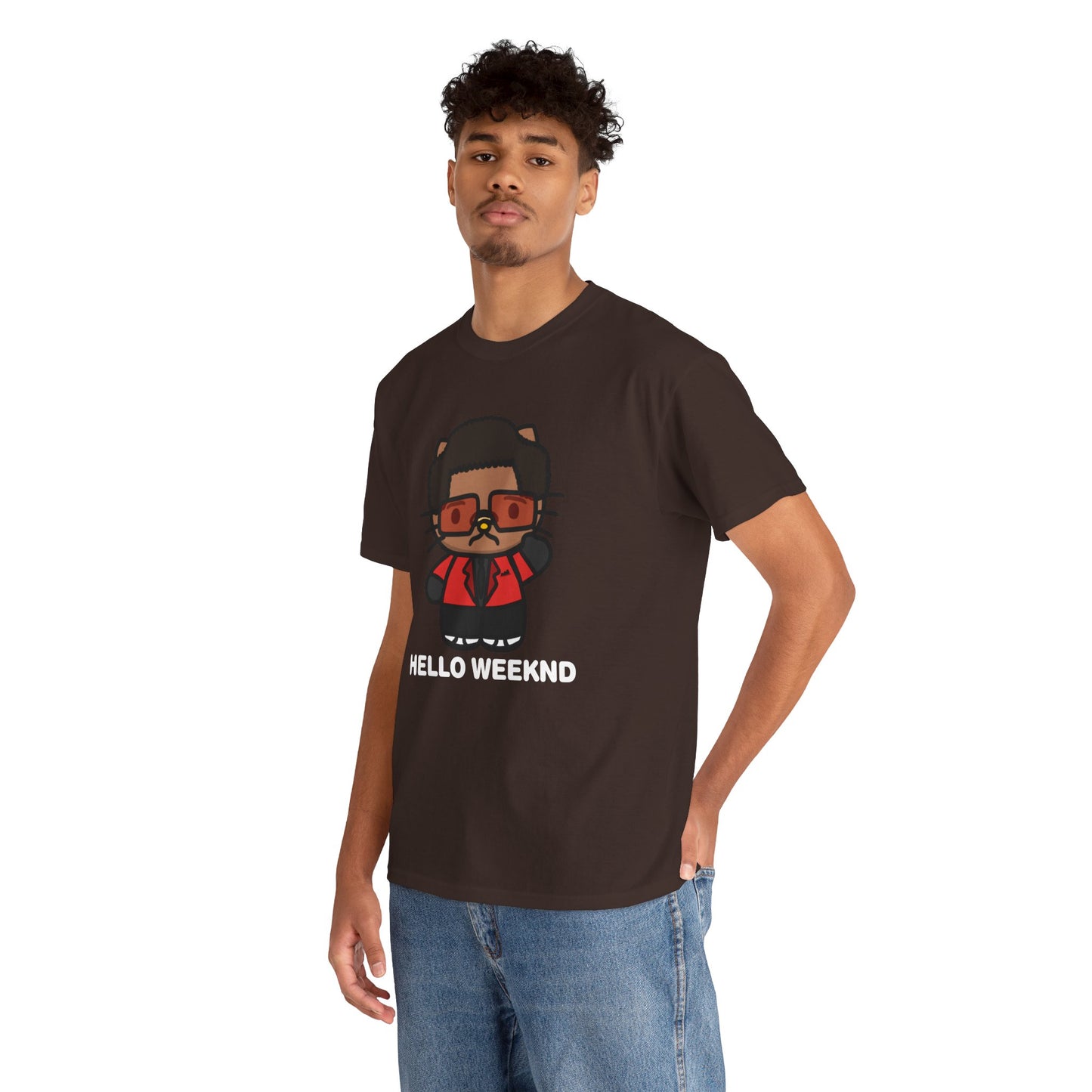 Hello Weeknd Unisex Heavy Cotton Tee