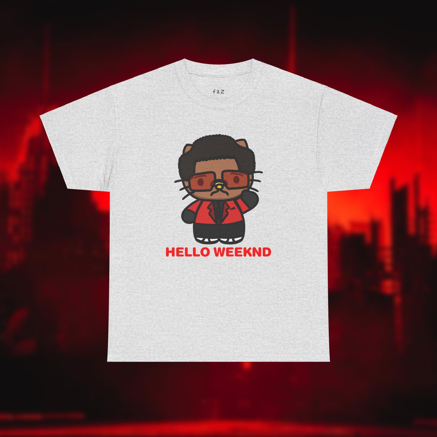 Hello Weeknd Unisex Heavy Cotton Tee