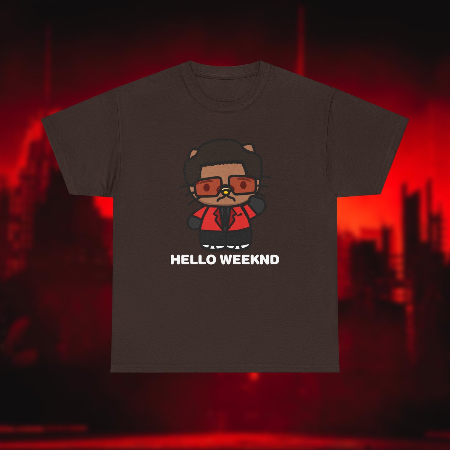 Hello Weeknd Unisex Heavy Cotton Tee