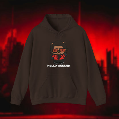 Hello Weeknd Heavy Blend™ Hooded Sweatshirt